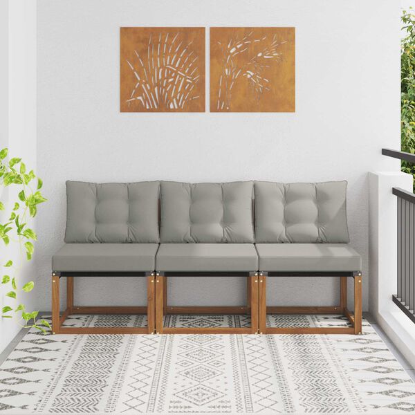 vidaXL 3 Kus Zahradn&iacute; prostředn&iacute; pohovka