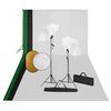 vidaXL Foto studio set se světly, pozad&iacute;m a odraznou deskou