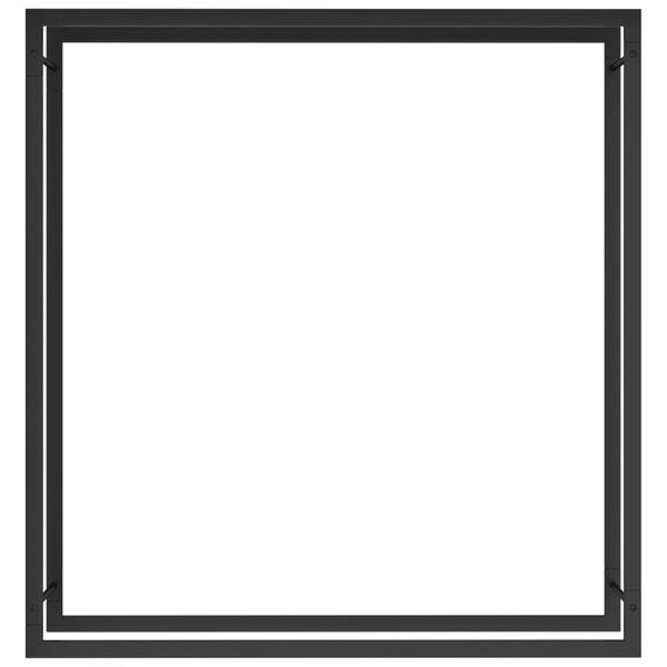 vidaXL Stojan na palivov&eacute; dřevo matn&yacute; čern&yacute; 110x28x116 cm ocel