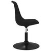 vidaXL Otočn&eacute; j&iacute;deln&iacute; židle 6 ks čern&eacute; samet