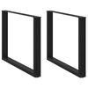 vidaXL Nohy k j&iacute;deln&iacute;mu stolu ve tvaru U, 2 ks, čern&eacute;, 100 x (72-73) cm, ocel