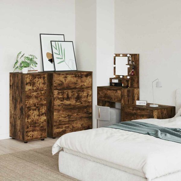 vidaXL &Uacute;ložn&aacute; skř&iacute;ňka Kouřov&yacute; dub 40 x 48 x 105 cm kompozitn&iacute; dřevo