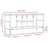 vidaXL TV skříňka dub sonoma 100x35x45 cm kompozitní dřevo a železo