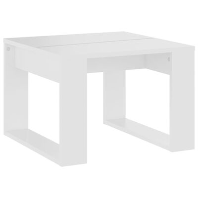 vidaXL Odkládací stolek bílý 50 x 50 x 35 cm dřevotříska