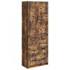 vidaXL Sada skř&iacute;něk 2 pcs Kouřov&yacute; dub 66 x 34,5 x 87 cm