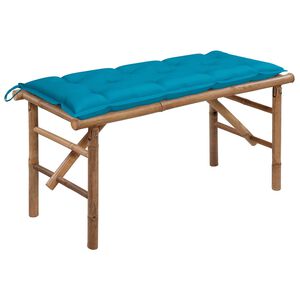 vidaXL Skl&aacute;dac&iacute; zahradn&iacute; lavice s podu&scaron;kou 118 cm bambus