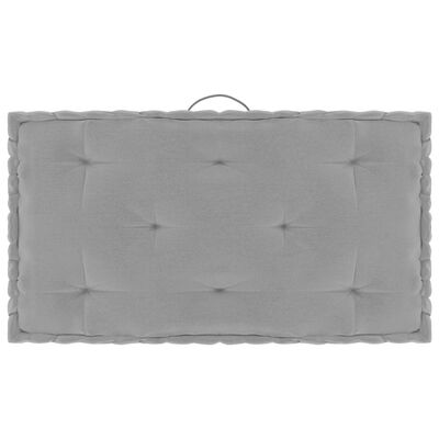 vidaXL Podušky na nábytek z palet 7 ks šedé bavlna