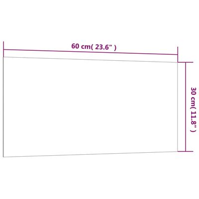 vidaXL Nástěnná magnetická tabule černá 60 x 30 cm tvrzené sklo
