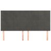 vidaXL Čelo postele tmavě &scaron;ed&eacute; 180x5x118/128 cm sametov&eacute;