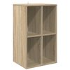 vidaXL Skř&iacute;ň na gramofonov&eacute; desky Dub sonoma 44,5 x 36,5 x 74,5 cm