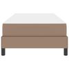 vidaXL R&aacute;m postele s matrac&iacute; Cappuccino 90 x 190 cm textil
