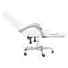 vidaXL Polohovací kancelářská židle bílá umělá kůže