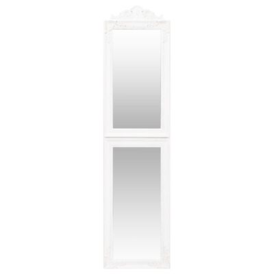 vidaXL Volně stojící zrcadlo bílé 40 x 160 cm