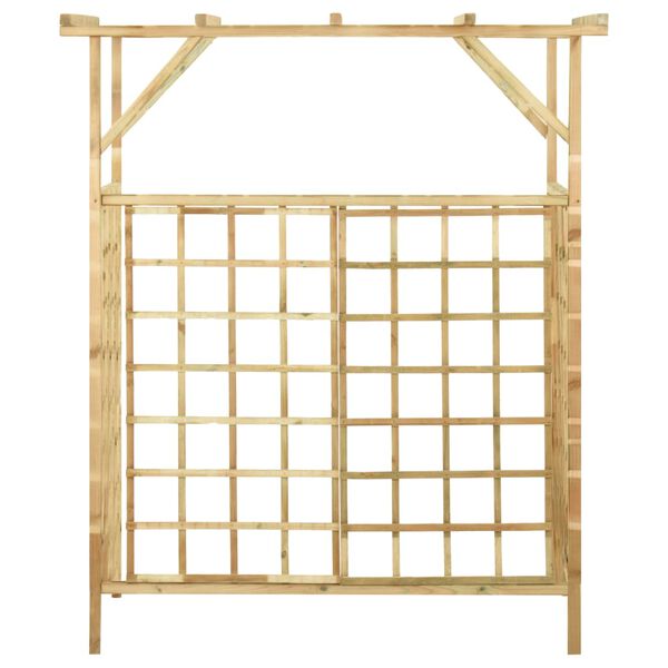 vidaXL Zahradn&iacute; pergola pro dvě popelnice impregnovan&eacute; borov&eacute; dřevo