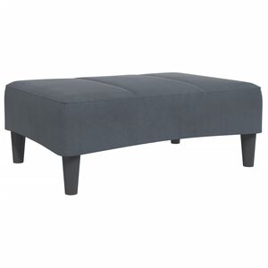vidaXL Podnožka tmavě &scaron;ed&aacute; 77 x 55 x 31 cm samet