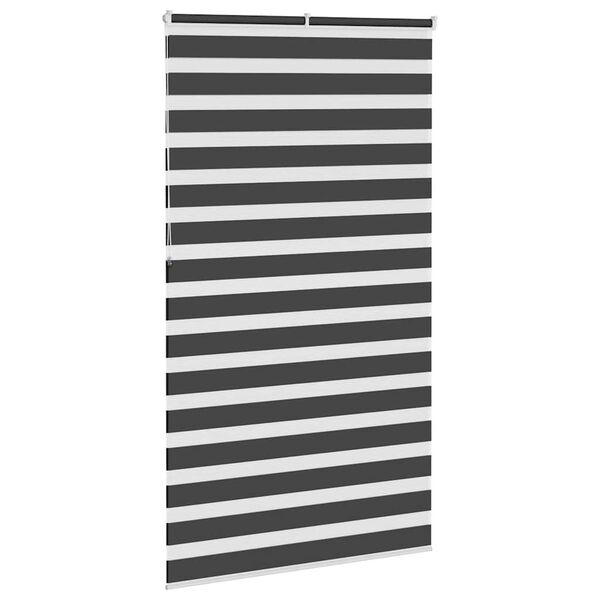 vidaXL Zebra roleta čern&aacute; 135x230 cm &scaron;&iacute;řka l&aacute;tky 130,9 cm polyester