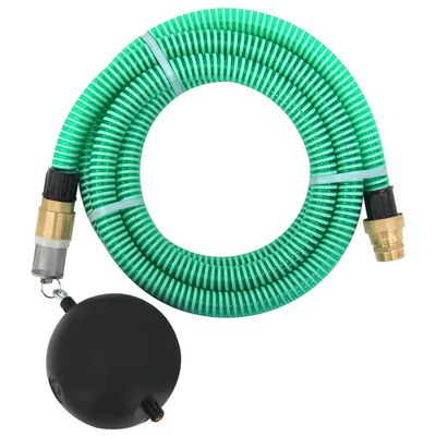 vidaXL Sací hadice s mosaznými konektory zelená 1,1" 20 m PVC
