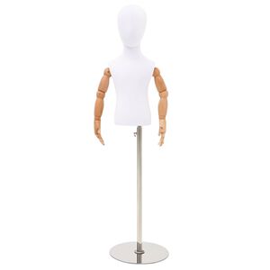 vidaXL Nastaviteln&yacute; manek&yacute;n 120-157 cm s podstavcem Unisex PP B&iacute;l&aacute;