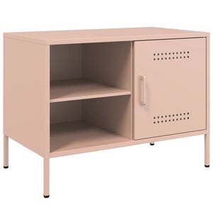 vidaXL TV skř&iacute;ňka růžov&aacute; 68 x 39 x 50,5 cm ocel