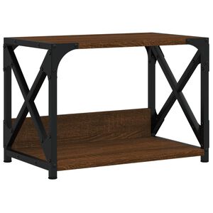 vidaXL Stojan na tisk&aacute;rnu 2patrov&yacute; hněd&yacute; dub 44x26x31,5 cm kompozit