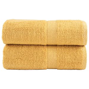 vidaXL Pr&eacute;miov&eacute; myc&iacute; utěrky SOLUND 2 ks zlat&eacute; 30x30 cm 600 g/m&sup2;