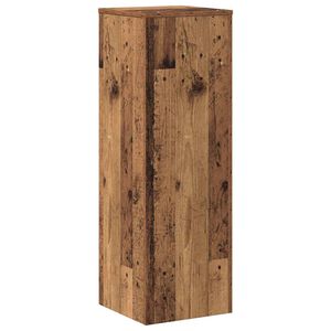 vidaXL Stojan na rostliny old wood 33 x 33 x 100 cm kompozitn&iacute; dřevo