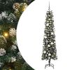 vidaXL Uměl&yacute; v&aacute;nočn&iacute; stromeček Zelen&aacute; 180 cm PVC, plast a ocel