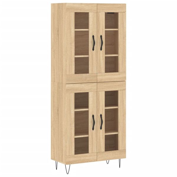 vidaXL Skř&iacute;ň highboard dub sonoma 69,5 x 34 x 180 cm kompozitn&iacute; dřevo