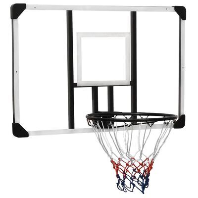 vidaXL Basketbalový koš s průhlednou deskou 106x69x3 cm polykarbonát