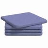 vidaXL Pol&scaron;t&aacute;ře na sedadla 4 ks textil Modr&aacute; dž&iacute;novina 40 x 40 x 3 cm
