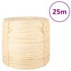vidaXL Provaz 100% sisal 6 mm 25 m