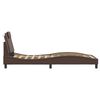 vidaXL R&aacute;m postele Viana s LED bez matrace hněd&yacute; 80 x 200 cm