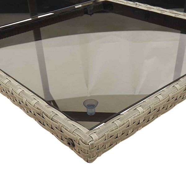 vidaXL 13d&iacute;ln&yacute; zahradn&iacute; j&iacute;deln&iacute; set s podu&scaron;kami &scaron;ed&yacute; polyratan