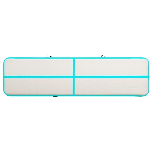 vidaXL Nafukovac&iacute; ž&iacute;něnka s pumpou 800 x 100 x 20 cm PVC zelen&aacute;