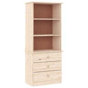 vidaXL Knihovna se z&aacute;suvkami ALTA 60x35x142 cm masivn&iacute; borov&eacute; dřevo