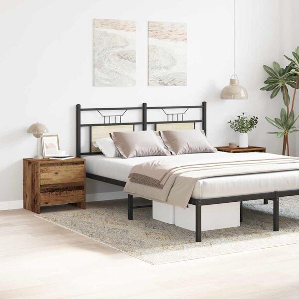 vidaXL Nočn&iacute; skř&iacute;ňka se z&aacute;suvkou 2 pcs Star&eacute; dřevo 45 x 34 x 44,5 cm