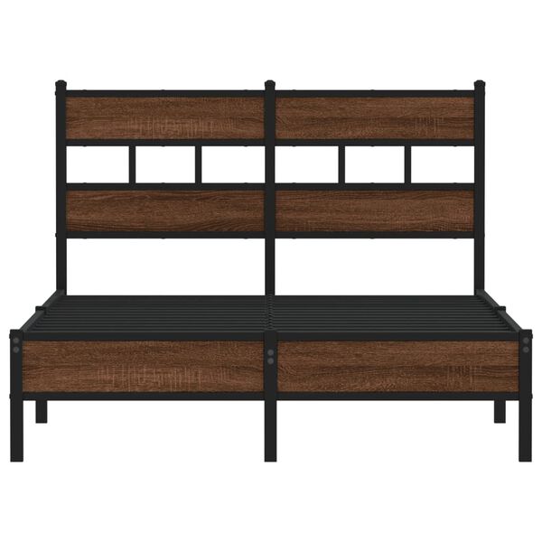 vidaXL R&aacute;m postele bez matrace hněd&yacute; dub 120 x 200 cm kompozitn&iacute; dřevo