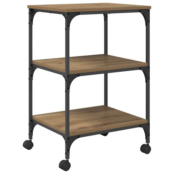 vidaXL Stojan na tisk&aacute;rnu Artisanov&yacute; dub 50 x 41 x 75 cm