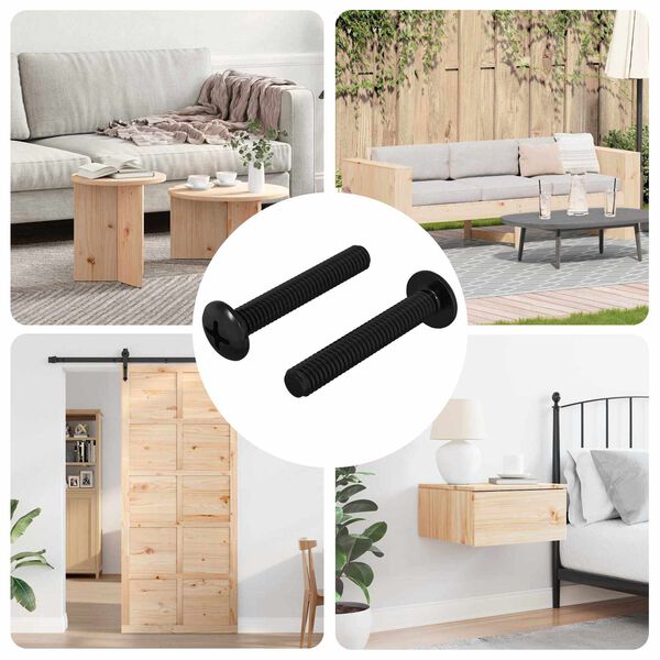 vidaXL &Scaron;roub 2 pcs Stř&iacute;brn&aacute; 5 x 30 mm Železo