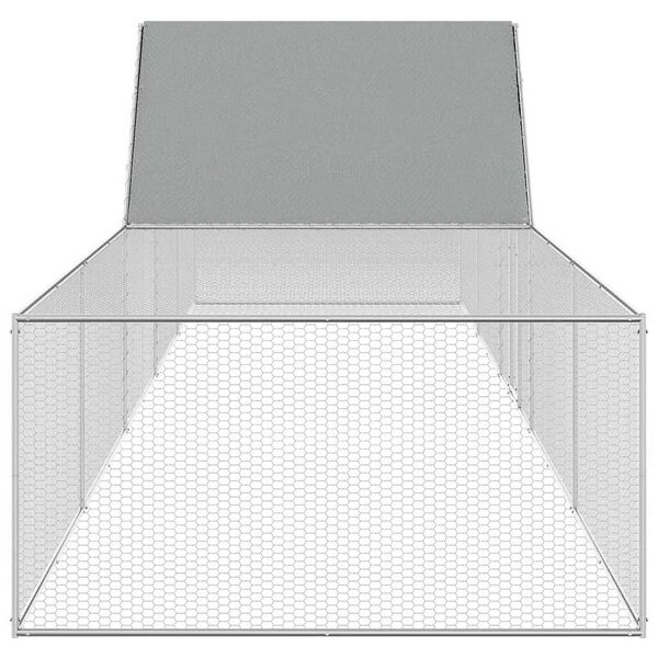 vidaXL Klec pro kuřata 10 x 2 x 2 m pozinkovan&aacute; ocel