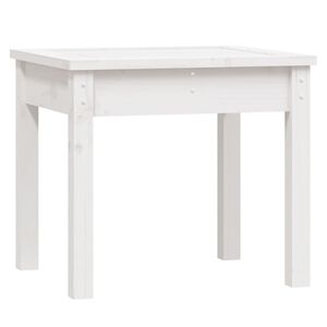 vidaXL Zahradn&iacute; lavice b&iacute;l&aacute; 50 x 44 x 45 cm masivn&iacute; borov&eacute; dřevo