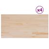 vidaXL Stoln&iacute; desky 4 ks 100x50x1,7 cm obd&eacute;ln&iacute;kov&eacute; masivn&iacute; borovice