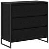 vidaXL Serv&iacute;rovac&iacute; skř&iacute;ň Čern&yacute; dub 79 x 36 x 75.5 cm Kompozitn&iacute; dřevo