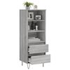 vidaXL Skř&iacute;ň highboard &scaron;ed&aacute; sonoma 40 x 36 x 110 cm kompozitn&iacute; dřevo