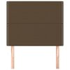 vidaXL Čelo postele tmavě hněd&eacute; 80x5x118/128 cm l&aacute;tkov&eacute;
