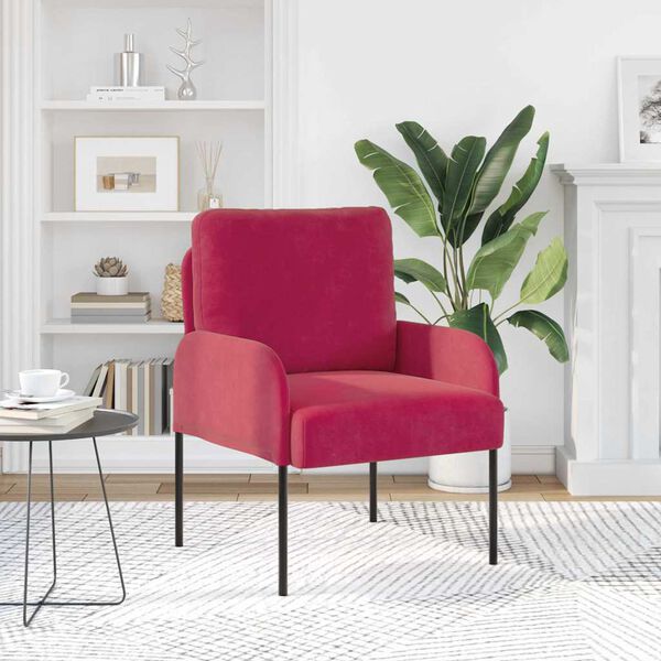 vidaXL Pohovky s pol&scaron;t&aacute;řem 55cm V&iacute;no Červen&eacute; Překližka