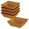 vidaXL Zahradní pěstebník 5 pcs Rezavá 50 x 50 x 15 cm