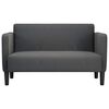 vidaXL Loveseat Sofa tmavě &scaron;ed&eacute; 109 cm man&scaron;estrov&aacute; tkanina