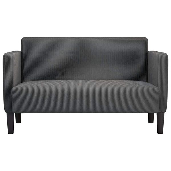 vidaXL Loveseat Sofa tmavě &scaron;ed&eacute; 109 cm man&scaron;estrov&aacute; tkanina