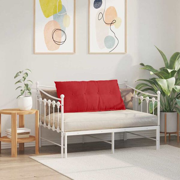 vidaXL Pol&scaron;t&aacute;ř na z&aacute;da Červen&aacute; 100 x 19 x 50 cm textil